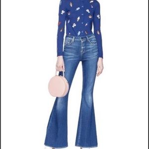 alice + olivia Ruthy Ice Cream Embroidered Cardigan